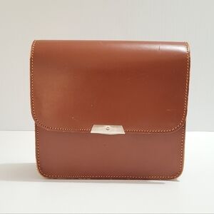 Vintage VANTAGE HIDE Small Classic Tan Leather Bag Made In England